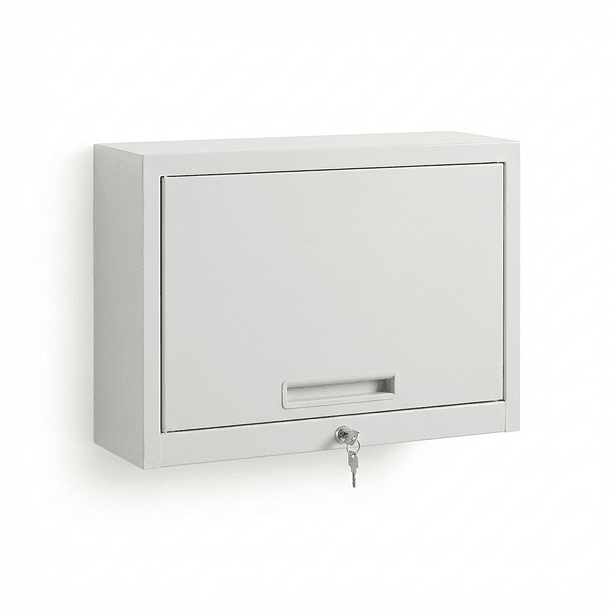 Gabinete Metálico Colgante Gris Cerrado 60x42x30 cm 1