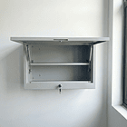 Gabinete Metálico Colgante Gris Cerrado 60x42x30 cm 4