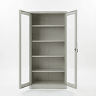 Estante Metálico Vitrina Gris 185x87x40 cm - 2 Puertas 4