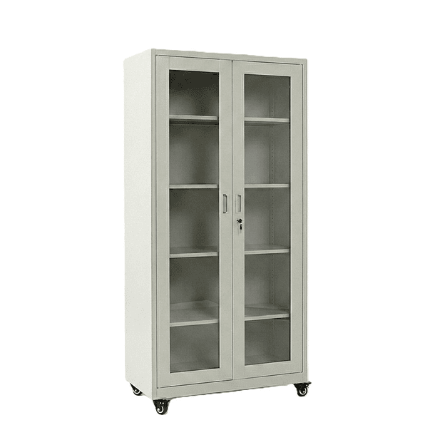 Estante Metálico Vitrina Gris 185x87x40 cm - 2 Puertas 8