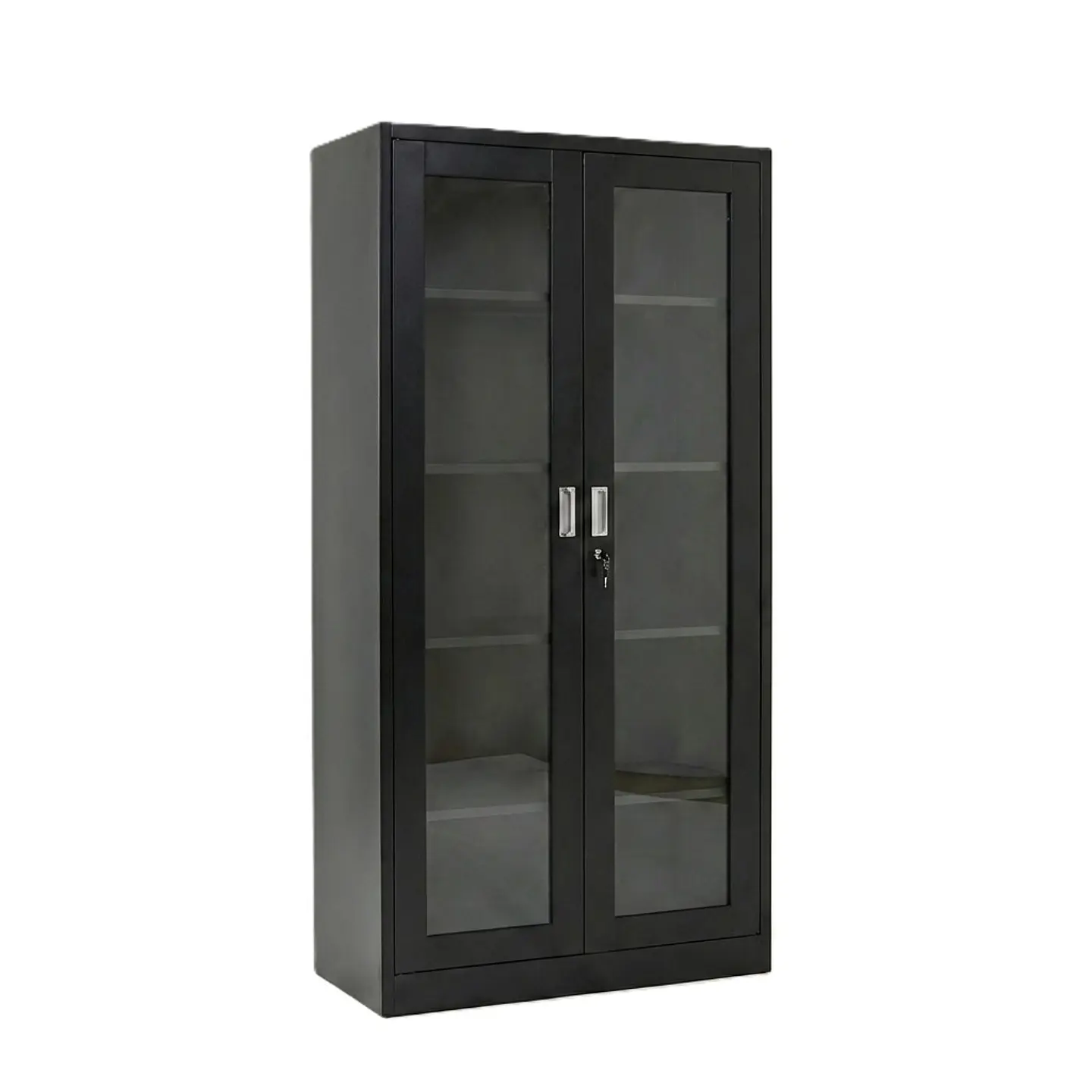 Estante Metálico Vitrina Negro 185x87x40 cm - 2 Puertas 3