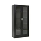 Estante Metálico Vitrina Negro 185x87x40 cm - 2 Puertas - Miniatura 3