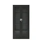 Estante Metálico Vitrina Negro 185x87x40 cm - 2 Puertas - Miniatura 1