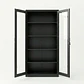 Estante Metálico Vitrina Negro 185x87x40 cm - 2 Puertas - Miniatura 4