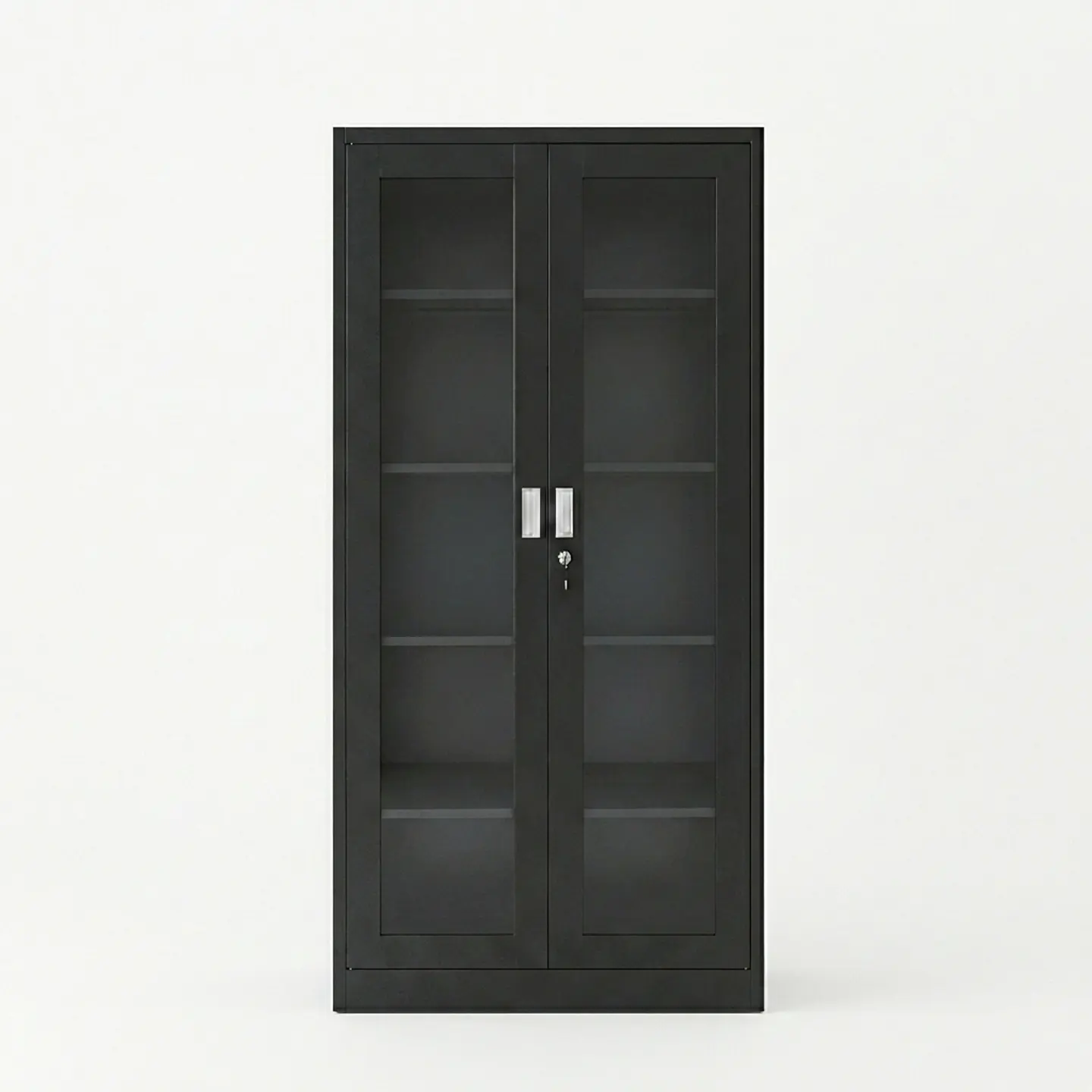 Estante Metálico Vitrina Negro 185x87x40 cm - 2 Puertas 6
