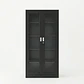 Estante Metálico Vitrina Negro 185x87x40 cm - 2 Puertas - Miniatura 6