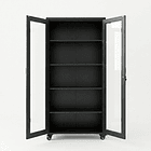 Estante Metálico Vitrina Negro 185x87x40 cm - 2 Puertas 7