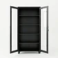 Estante Metálico Vitrina Negro 185x87x40 cm - 2 Puertas - Miniatura 7