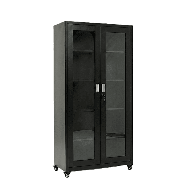 Estante Metálico Vitrina Negro 185x87x40 cm - 2 Puertas 11