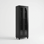 Estante Metálico Vitrina Negro 185x57x40 cm - 2 Puertas 5