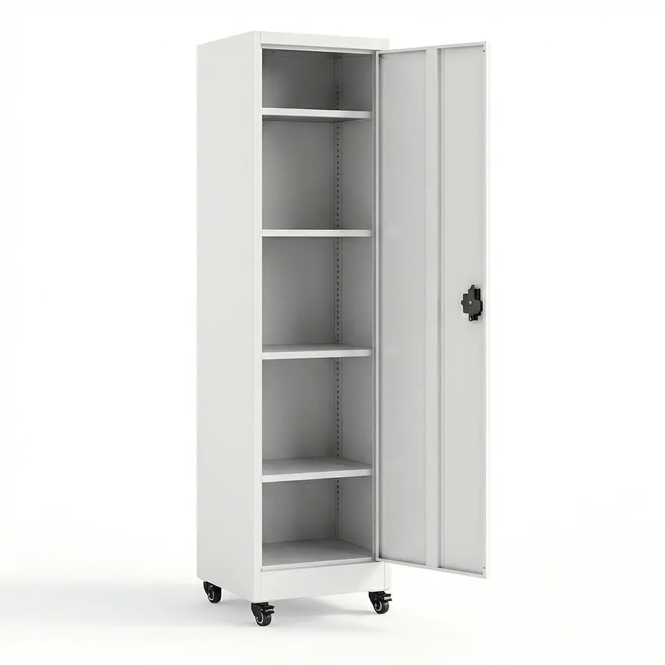 Estante Armario Metálico Cerrado 170x47x35 cm - 1 Puerta 12