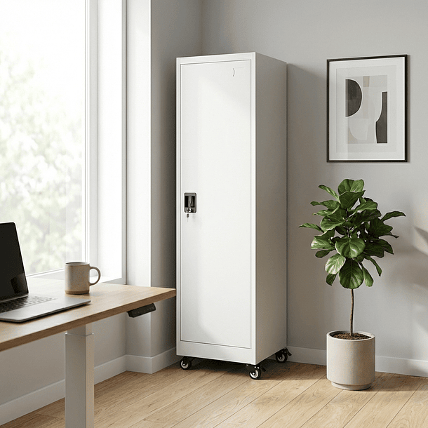 Estante Armario Metálico Cerrado 170x47x35 cm - 1 Puerta 14