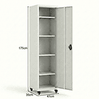 Estante Armario Metálico Cerrado 170x47x35 cm - 1 Puerta 11