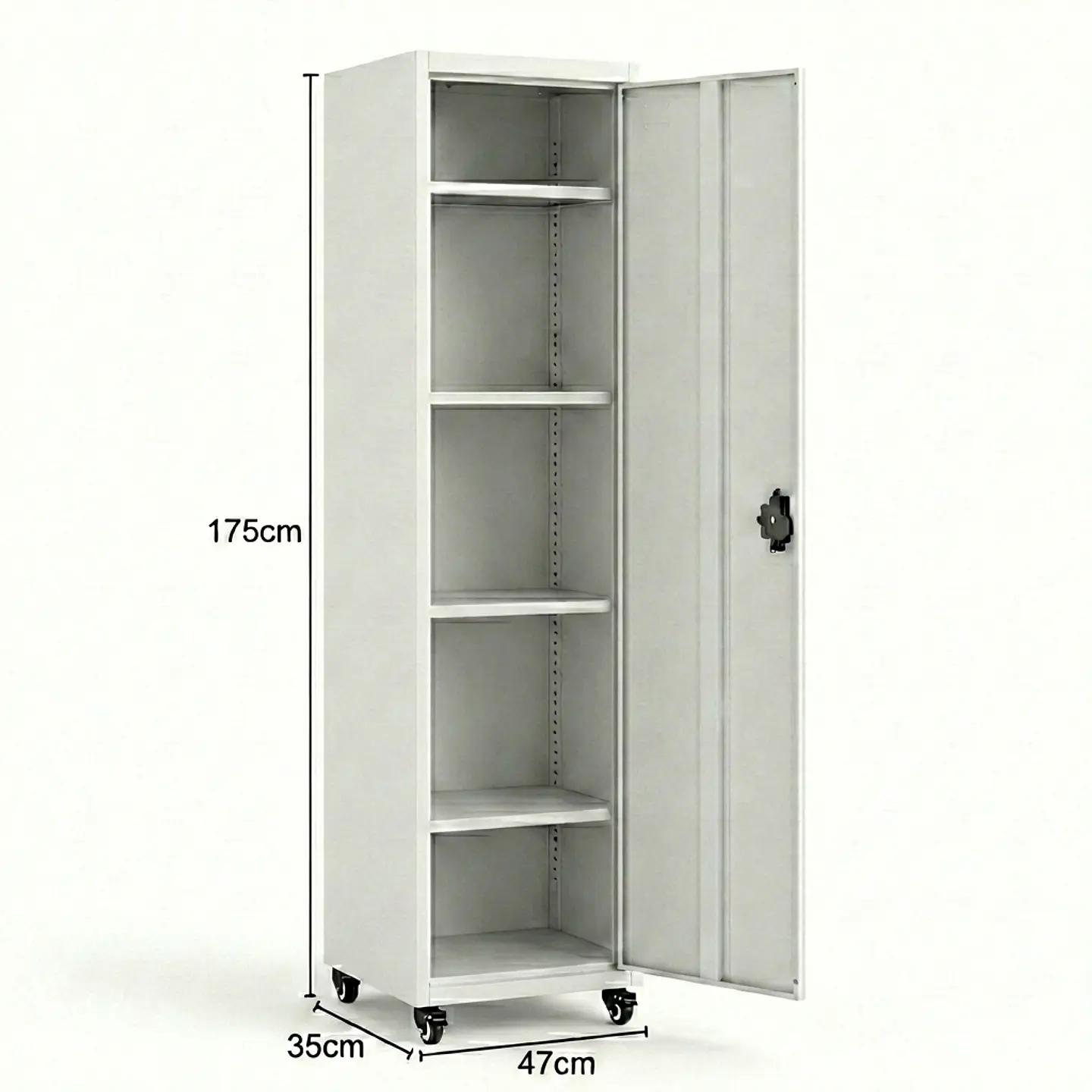 Estante Armario Metálico Cerrado 170x47x35 cm - 1 Puerta 11