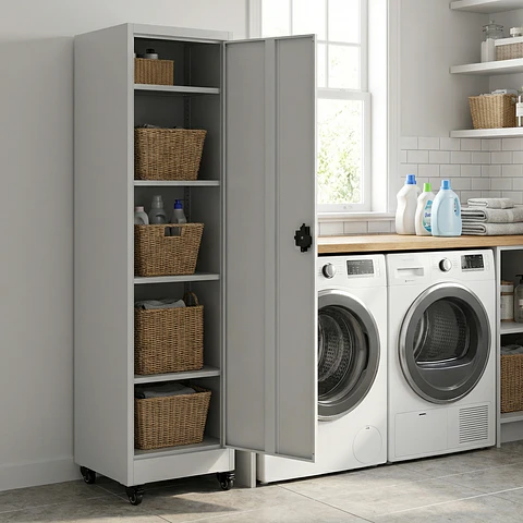 Estante Armario Metálico Cerrado 170x47x35 cm - 1 Puerta