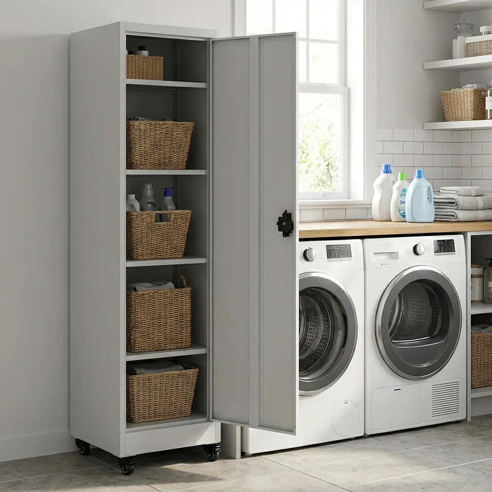 Estante Armario Metálico Cerrado 170x47x35 cm - 1 Puerta 2