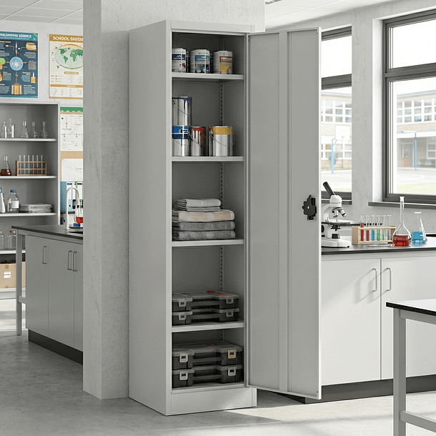 Estante Armario Metálico Cerrado 170x47x35 cm - 1 Puerta 8