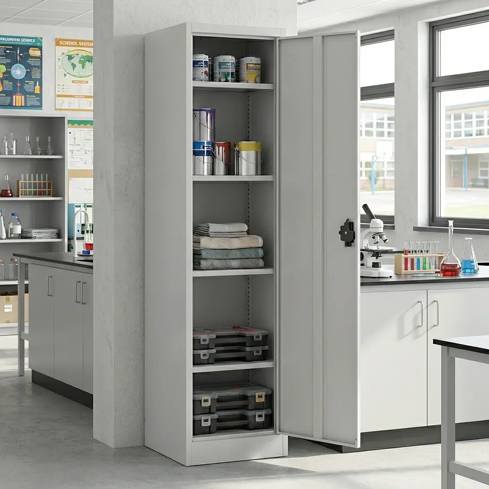 Estante Armario Metálico Cerrado 170x47x35 cm - 1 Puerta 8