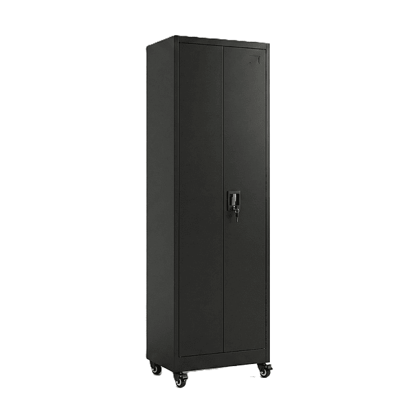 Estante Armario Metálico Cerrado Negro 185x57x40 cm - 2 Puertas 3