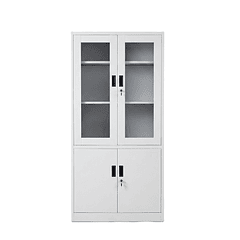 Estante Metálico Vitrina 185x87x40 cm - 4 Puertas