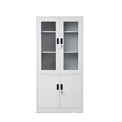 Estante Metálico Vitrina 185x87x40 cm - 4 Puertas