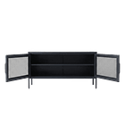 Aparador Arrimo Metálico Malla - color negro 7