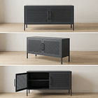 Aparador Arrimo Metálico Malla - color negro 2