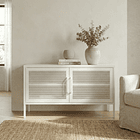 Aparador Arrimo Metálico Malla - color blanco 3