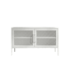 Aparador Arrimo Metálico Malla - color blanco 1