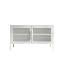 Aparador Arrimo Metálico Malla - color blanco