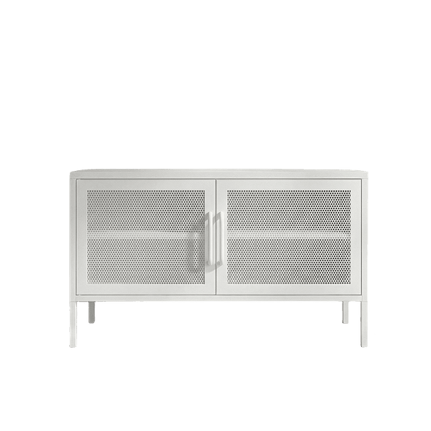 Aparador Arrimo Metálico Malla - color blanco 1