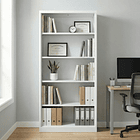 Estante Librero Metálico Blanco - 185x87x40 cm 7