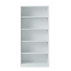 Estante Librero Metálico Blanco - 185x87x40 cm 1