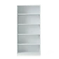 Estante Librero Metálico Blanco - 185x87x40 cm - Miniatura 1