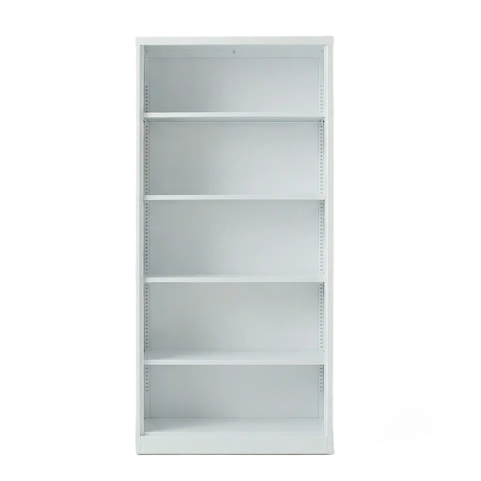 Estante Librero Metálico Blanco - 185x87x40 cm 1