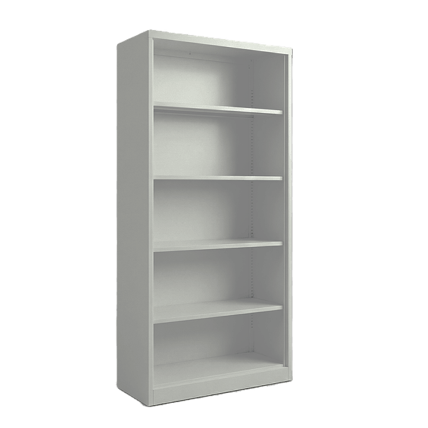 Estante Librero Metálico Blanco - 185x87x40 cm 3