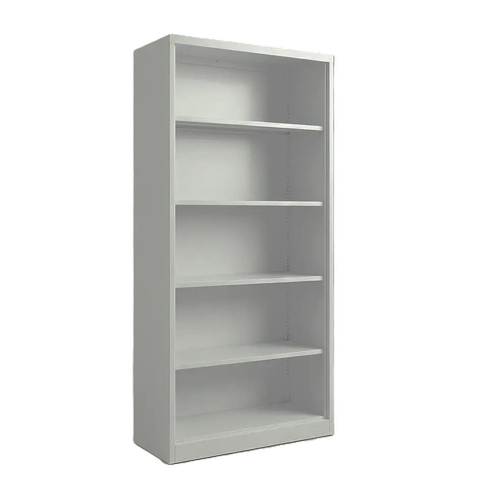 Estante Librero Metálico Blanco - 185x87x40 cm 3