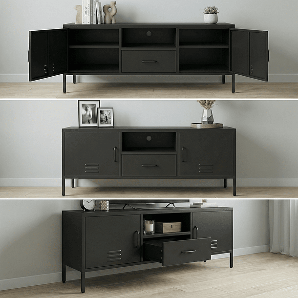 Aparador Arrimo Metálico - color negro 2