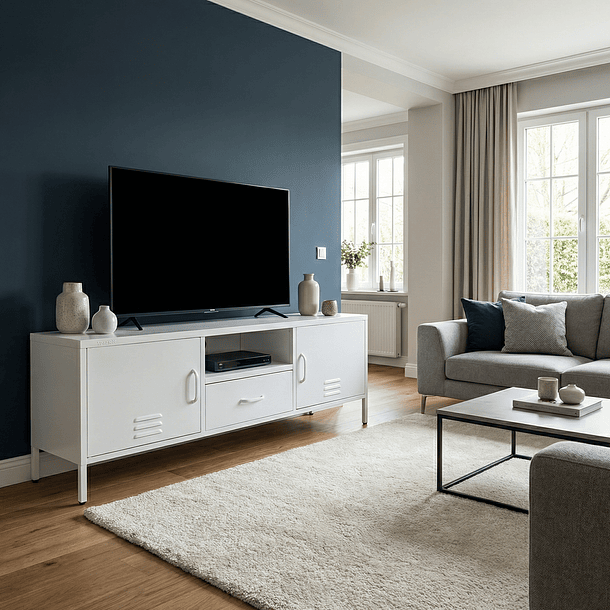 Aparador Arrimo Metálico - color blanco 6