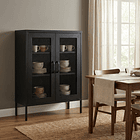 Aparador Arrimo Rejilla Metálica - color negro 5