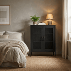 Aparador Arrimo Rejilla Metálica - color negro 6