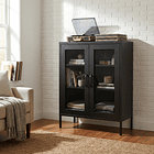 Aparador Arrimo Rejilla Metálica - color negro 4