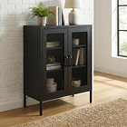 Aparador Arrimo Rejilla Metálica - color negro 9