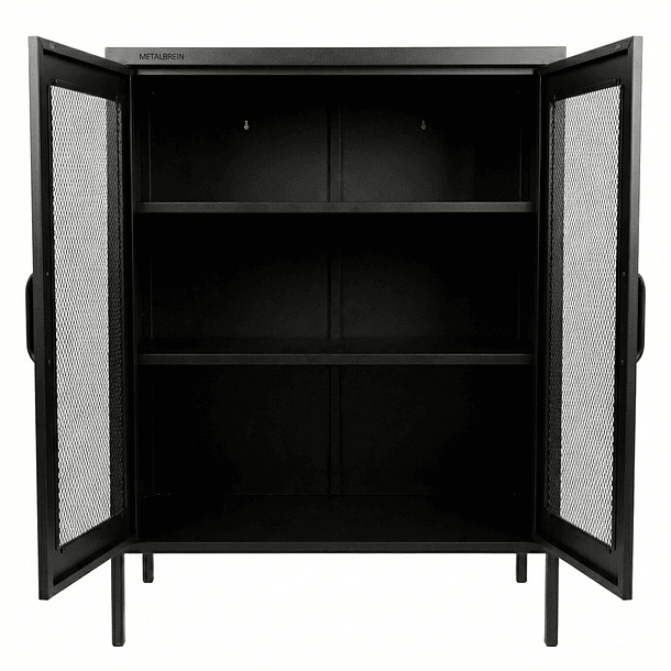 Aparador Arrimo Rejilla Metálica - color negro 13