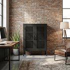 Aparador Arrimo Rejilla Metálica - color negro 10