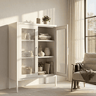 Aparador Arrimo Rejilla Metálica - color blanco 4