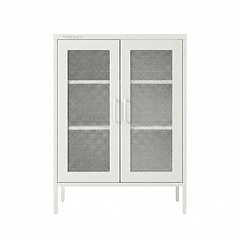 Aparador Arrimo Rejilla Metálica - color blanco