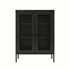 Aparador Arrimo Rejilla Metálica - color negro 1