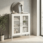 Aparador Arrimo Rejilla Metálica - color blanco 7