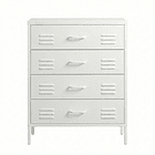 Arrimo Cómoda Cajonera - 4 cajones - color blanco 1